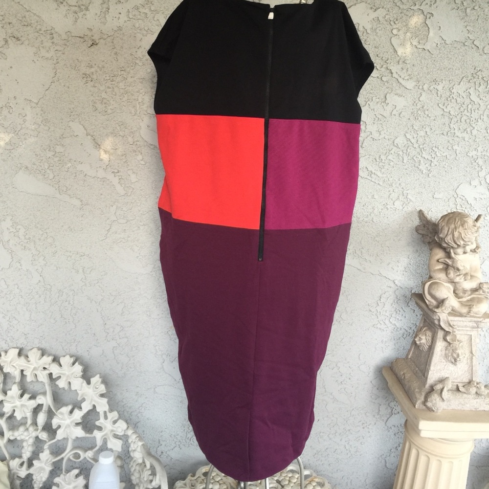 NWOT Narciso Rodriguez for Design Nation Color Block Dress Size L - Picture 3 of 4